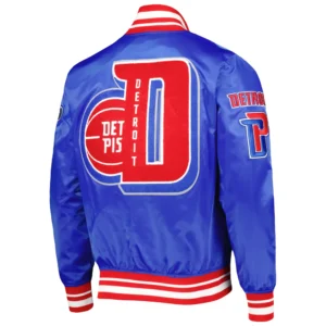 Alternative view of Detroit Pistons Mashup Pro Standard Finals 3x Champions Mash Up Capsule Satin Varsity Jacket