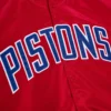 Detroit Pistons Red Lightweight Raglan Varsity Jacket - Image 3