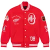 Detroit Red Wings OVO Full-Snap Wool Varsity Jacket