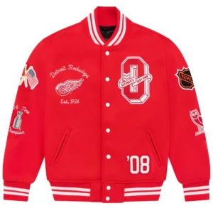 Detroit Red Wings OVO Full-Snap Wool Varsity Jacket