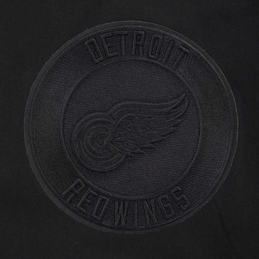 Detroit Red Wings Neutral Satin Varsity Jacket - Image 5