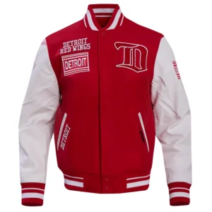 Detroit Red Wings Retro Classic Red/White Varsity Jacket
