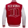Detroit Red Wings Retro Classic Red/White Varsity Jacket - Image 4