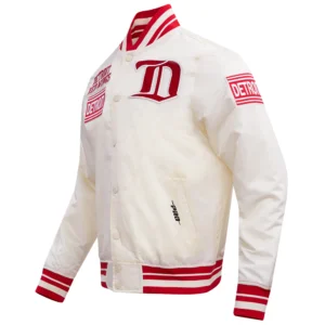 Alternative view of Detroit Red Wings Retro Classic Satin Varsity Jacket