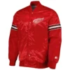 Detroit Red Wings The Power Forward Satin Varsity Jacket