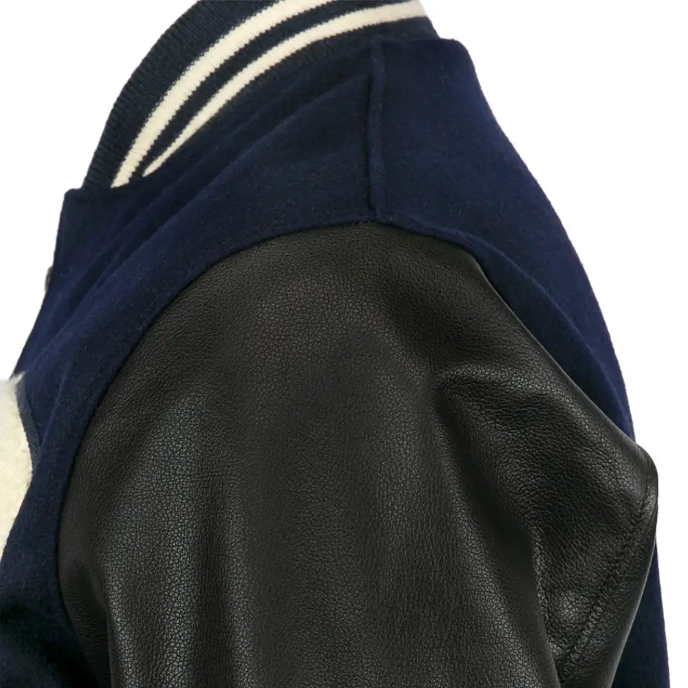 Detroit Tigers 1955 Authentic Wool & Leather Varsity Jacket - Image 4