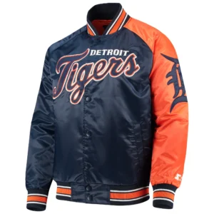 Detroit Tigers G-III Sports Navy Starter Varsity Jacket
