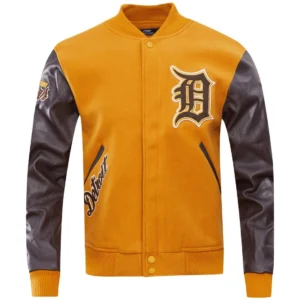 Detroit Tigers Classic Wool & Leather Varsity Jacket