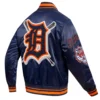 Detroit Tigers MashUp Full-Snap Satin Varsity Jacket - Image 4