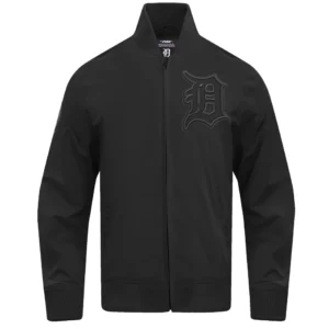 Detroit Tigers Pro Standard Neutral Full-Zip Polyester Varsity Black Jacket