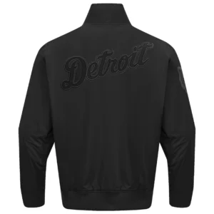 Alternative view of Detroit Tigers Pro Standard Neutral Full-Zip Polyester Varsity Black Jacket