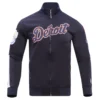 Detroit Tigers Neutral Stand Up Collar Polyester Varsity Jacket