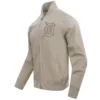 Detroit Tigers Neutral Stand Up Collar Polyester Varsity Zipper Jacket - Image 3