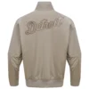 Detroit Tigers Neutral Stand Up Collar Polyester Varsity Zipper Jacket - Image 2