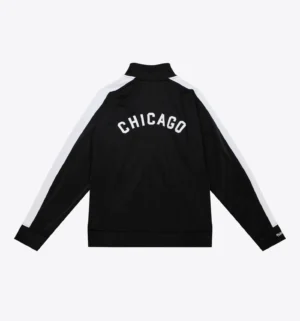 Alternative view of Chicago White Sox Heavyweight Full-Zip Flashback Track Varsity Jacket