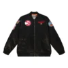 Team Legacy Flight Satin Bomber Jacket Atlanta Hawks