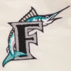 Florida Marlins Retro Classic Rib Satin Varsity Jacket - Image 4