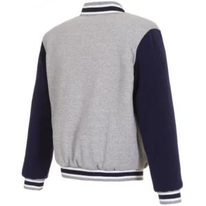 Alternative view of Florida Panthers Reversible Two Tone Fleece Varsity Jacket Gray & Navy