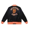 San Francisco Giants Cooperstown Heavyweight Satin Black Jacket - Image 2