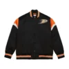 Anaheim Ducks Cooperstown Heavyweight Black Full-Snap Jacket
