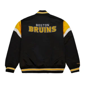 Alternative view of Boston Bruins Cooperstown Heavyweight Satin Jacket