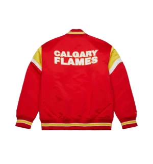 Alternative view of Calgary Flames Cooperstown Heavyweight Satin Jacket