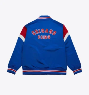 Alternative view of Cooperstown Heavyweight Satin Jacket Chicago Cubs