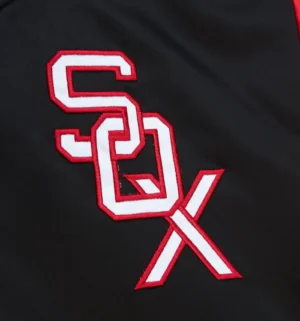 Alternative view of Chicago White Sox Cooperstown Heavyweight Full-Snap Satin Varsity Jacket