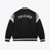 Chicago White Sox Cooperstown Heavyweight Black & Gray Satin Varsity Jacket - Image 2