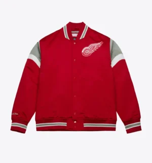 Detroit Red Wings Cooperstown Heavyweight Satin Jacket