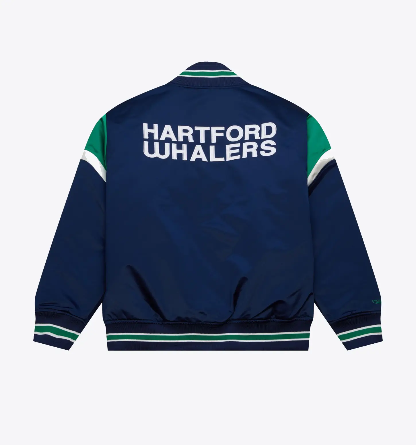 Hartford Whalers Cooperstown Heavyweight Satin Jacket - Image 2