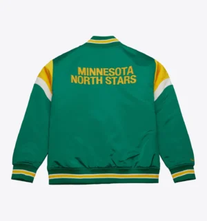 Alternative view of Minnesota North Stars Cooperstown Heavyweight Satin Jacket
