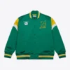 Minnesota North Stars Cooperstown Heavyweight Green Full-Snap Jacket