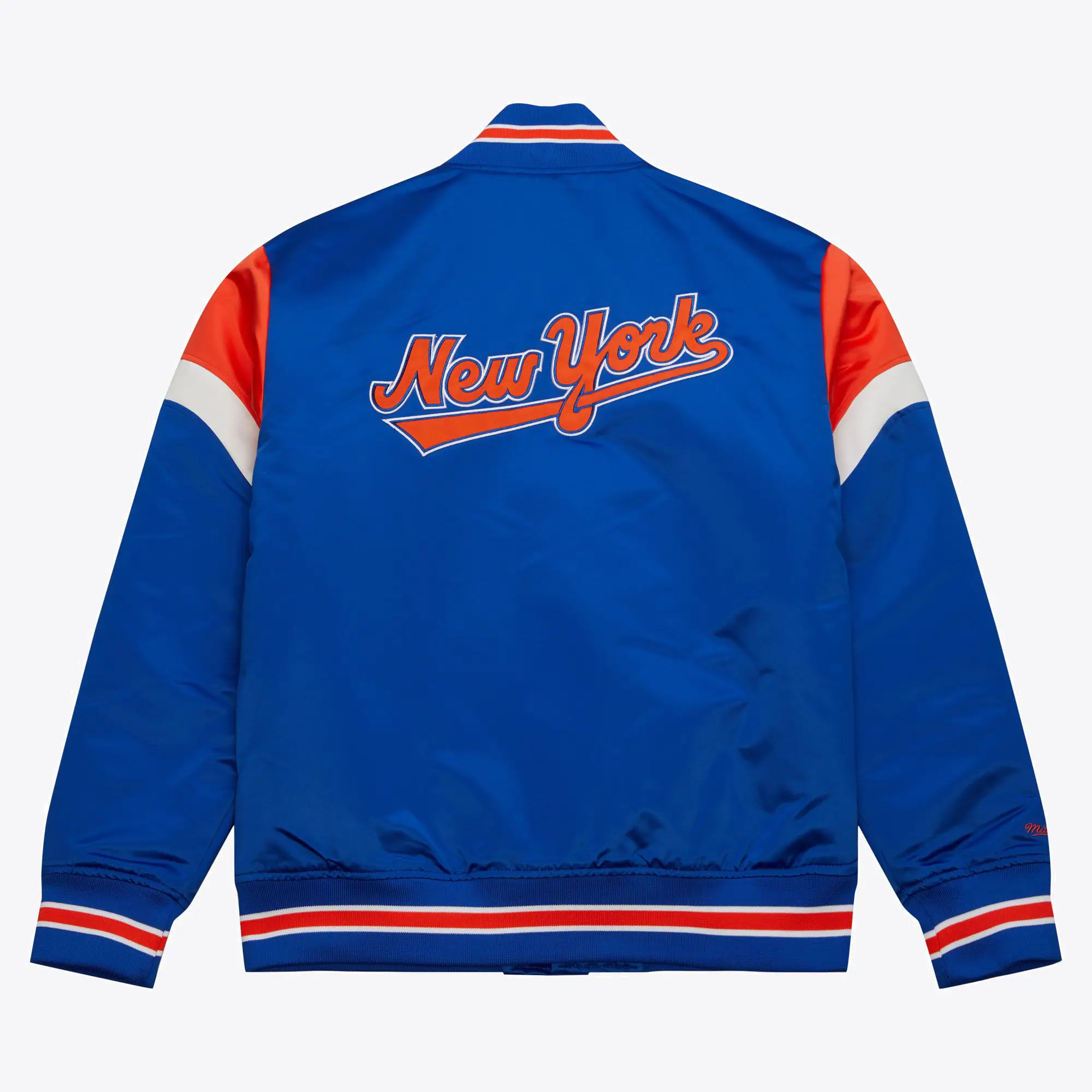 New York Mets Cooperstown Heavyweight Full-Snap Satin Varsity Jacket - Image 2