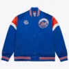 New York Mets Cooperstown Heavyweight Full-Snap Satin Varsity Jacket