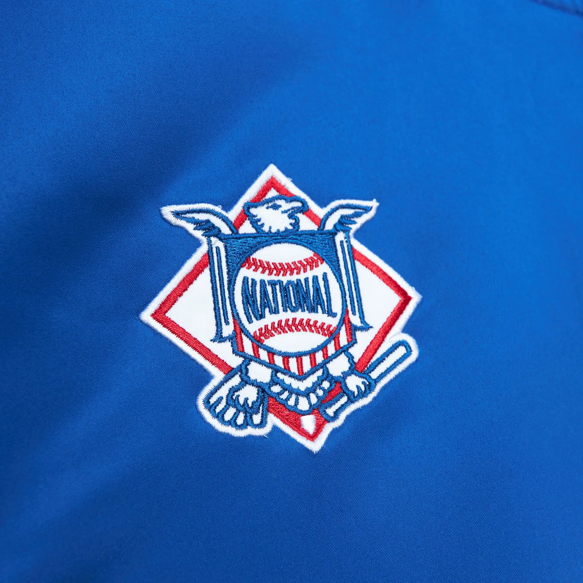 New York Mets Cooperstown Heavyweight Full-Snap Satin Varsity Jacket - Image 3