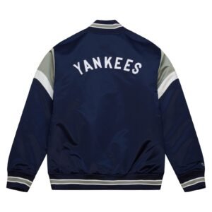 Alternative view of New York Yankees Cooperstown Heavyweight Satin Varsity Navy Jacket