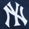 New York Yankees Cooperstown Heavyweight Satin Varsity Navy Jacket - Image 4