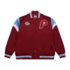 Philadelphia Phillies Cooperstown Heavyweight Satin Varsity Jacket