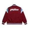 Philadelphia Phillies Cooperstown Heavyweight Satin Varsity Jacket - Image 2