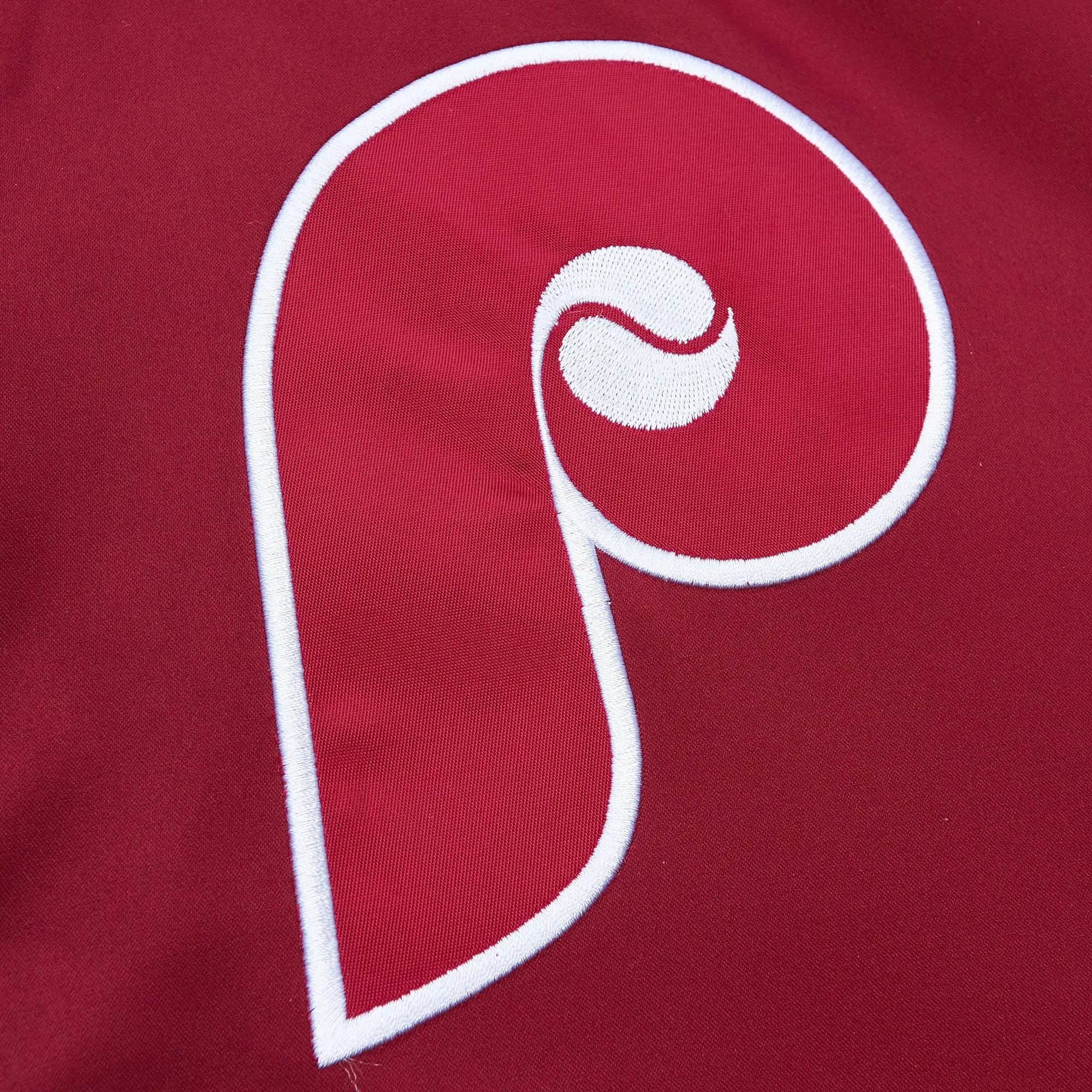 Philadelphia Phillies Cooperstown Heavyweight Satin Varsity Jacket - Image 4