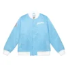Philadelphia Phillies Cooperstown Heavyweight Sky Blue Satin Varsity Jacket