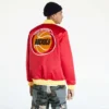 Houston Rockets Hardwood Classics Red Satin Varsity Jacket - Image 2