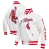 Houston Rockets Pro Standard 2023/24 City Edition Full-Snap White Satin Varsity Jacket - Image 6
