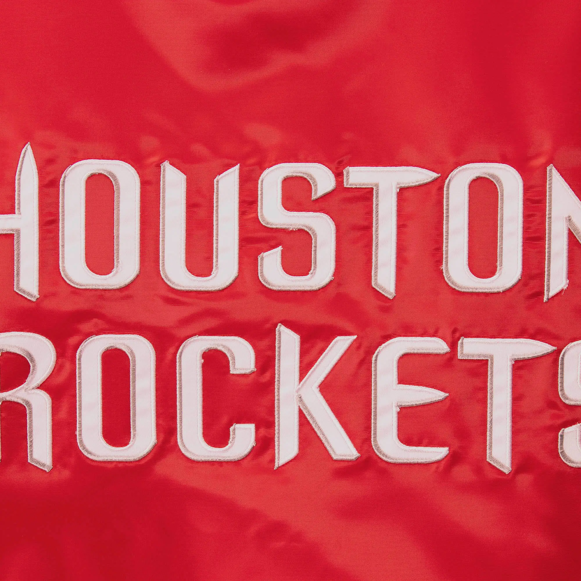 Houston Red Rockets Houston Rockets The Power Forward Full-Snap Red Satin Varsity Jacket