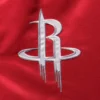 Houston Rockets Starter The Enforcer Full-Snap Red & Black Satin Varsity Jacket - Image 3
