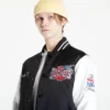 Houston Rockets Team Legacy Team Origins Black & White Satin Varsity Jacket - Image 7