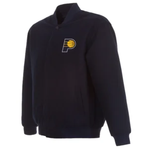 Indiana Pacers Full Wool One Color Varsity Jacket