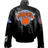 Jeff Hamilton New York Knicks Black Full Leather Jacket - Image 2