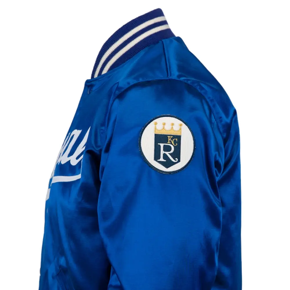 Kansas City Royals Letterman 1969 Authentic Satin Varsity Jacket - Image 4